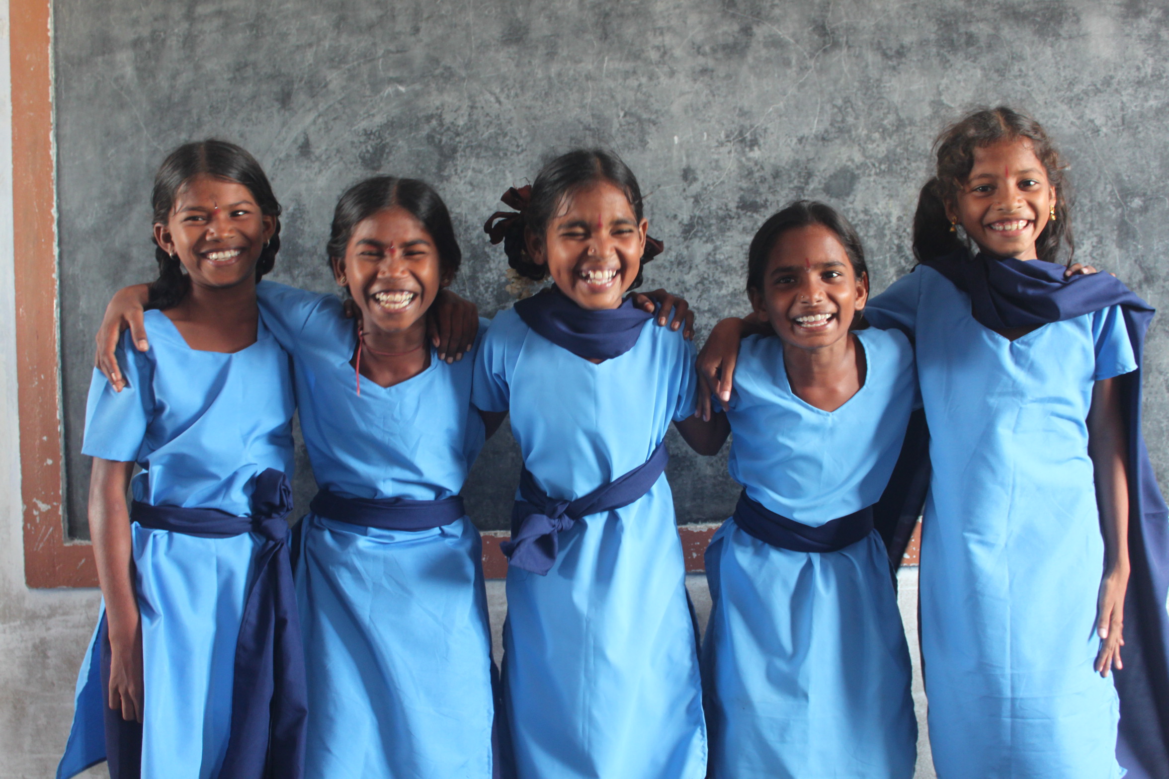 Students at VT Seva's tribal school